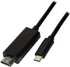LogiLink - Video- / Audiokabel - HDMI / USB - USB-C (M) bis HDMI (M) - 3 m - abgeschirmt - 4K Unterstützung