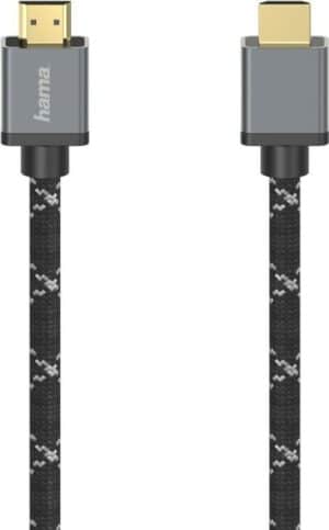 Hama 00205240 HDMI-Kabel 3 m HDMI Typ A (Standard) Schwarz - Grau (00205240)