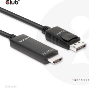 Club 3D - Adapterkabel - DisplayPort männlich zu HDMI männlich - 3