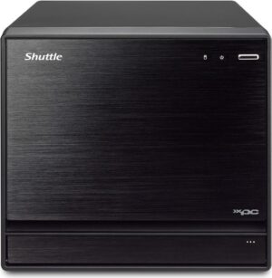 Shuttle XPC cube SH570R8 - Barebone - Mini-PC - LGA1200-Sockel - Intel H570 - keine CPU - RAM 0 GB - GigE - Schwarz