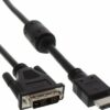 InLine - Adapterkabel - HDMI männlich zu DVI-D männlich - 1