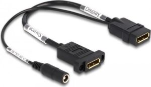 Delock - DisplayPort-Kabel - DisplayPort (W) bis Gleichstromstecker