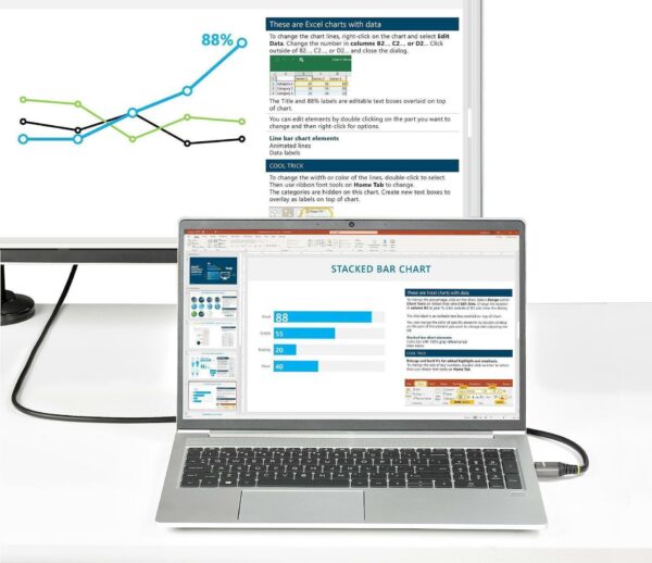 StarTech.com 2m Premium zertifiziertes HDMI 2.0 Kabel - High Speed Ultra HD 4K 60Hz HDMI Kabel mit Ethernet - HDR10 - ARC - UHD HDMI Videokabel - Für UHD Monitore - TVs - Displays - M/M (HDMMV2M)