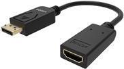 VISION Professional - Videoanschluß - DisplayPort / HDMI - DisplayPort (M) bis HDMI (W) - Schwarz - 4K Unterstützung