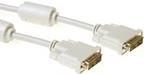 ACT DVI-D Single Link connection cable - M - M - Ivory 5.0m 5m DVI-D DVI-D DVI-Kabel (AK3622)