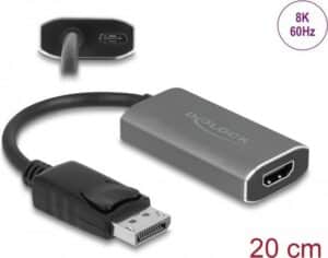 Delock - Videoadapter - DisplayPort männlich Verriegelung bis HDMI