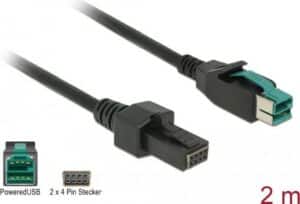 DeLOCK - Powered USB-Kabel - USB PlusPower (12 V) (M) bis 8-polig (2x4) PoweredUSB Remote Side (M) 2