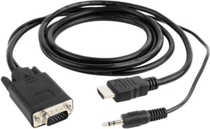 Gembird A-HDMI-VGA-03-10 Videokabel-Adapter 3 m HDMI + 3.5mm VGA (D-Sub) Schwarz (A-HDMI-VGA-03-10)