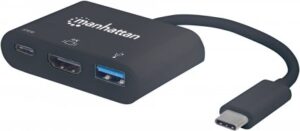 Manhattan - Externer Videoadapter - USB Type-C - HDMI - Schwarz
