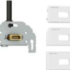 Kindermann 7456000582 HDMI Schwarz - Silber - Weiß Steckdose (7456000582)