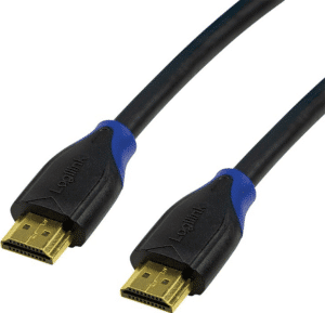 Logilink High Speed with Ethernet - HDMI mit Ethernetkabel - HDMI (M) bis HDMI (M) - 15 m - Schwarz - 4K Unterstützung (CH0067)