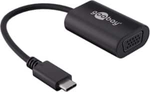 Wentronic goobay - Display-Adapter - USB-C (M) bis HD-15 (VGA) (W) - 20cm - 1080p-Unterstützung - Schwarz (38531)