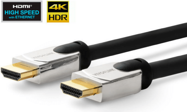 Vivolink PROHDMIHDM10 HDMI-Kabel 1 m HDMI Typ A (Standard) Schwarz - Silber (PROHDMIHDM10)
