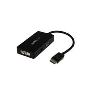 StarTech.com 3-in1 DispalyPort auf HDMI / DVI / VGA Adapter / Konverter - Schwarz - Videokonverter - DisplayPort - DVI