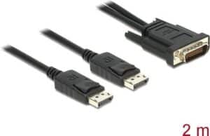 Delock - DisplayPort-Kabel - DisplayPort (M) zu DMS-59 (M) - 2 m - Daumenschrauben