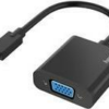 Hama - Videoschnittstellen-Converter - VGA / USB - USB-C (S) bis HD-15 (VGA) (W) - Schwarz - 1080p-Unterstützung