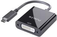 PureLink iSeries - Videoschnittstellen-Converter - DVI / USB - USB-C (M) bis DVI (W) - 10cm - Dreifachisolierung - Schwarz - 1080p-Unterstützung (IS191)