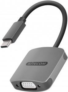 Sitecom CN-371 - Videoschnittstellen-Converter - VGA / USB - USB-C (M) bis HD-15 (VGA) (W)