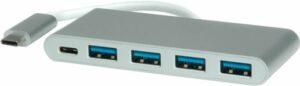 ROLINE - Hub - 4 x SuperSpeed USB 3.0 + 1 x USB 3.1 - Desktop (14.02.5045)