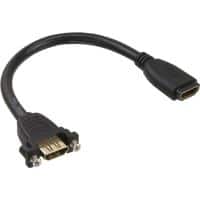 INLINE - HDMI-Adapter - HDMI weiblich zu HDMI weiblich - 20 cm - Schwarz