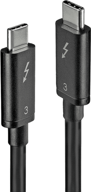 Lindy - Thunderbolt-Kabel - USB-C (M) bis USB-C (M) - USB 3.1 / Thunderbolt 3 / DisplayPort 1.2 - 20 V - 5 A - 80 cm - passiv