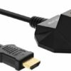 INLINE High Speed Premium - HDMI-Verlängerungskabel mit Ethernet - HDMI männlich zu HDMI weiblich - 2 m - abgeschirmt - Schwarz - 4K Unterstützung