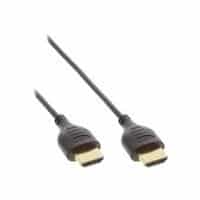 InLine Super Slim High Speed HDMI Cable with Ethernet - Video-/Audio-/Netzwerkkabel - HDMI - HDMI