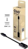 Club 3D - Video- / Audio-Adapter - DisplayPort / HDMI - DisplayPort (M) bis HDMI (W) - 19.17 cm - 4K Unterstützung