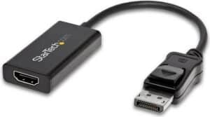StarTech.com DisplayPort auf HDMI Adapter mit HDR - 4K 60Hz - Schwarz - DP auf HDMI Konverter - DP2HD4K60H - Videoanschluß - DisplayPort / HDMI - DisplayPort (M) eingerastet bis HDMI (W) - 25.16 cm - abgeschirmt - Schwarz - 4K Unterstützung