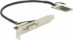 DeLOCK Mini PCIe I/O PCIe full size DVI / VGA Graphics Adapter - Grafikkarten - SM750 - 16MB DDR - PCIe Mini Card - DVI (95253)