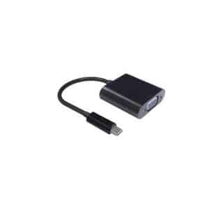 MicroConnect - Externer Videoadapter - USB-C - VGA - Schwarz