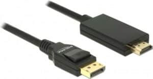 DeLOCK - Videokabel - DisplayPort / HDMI - DisplayPort (M) bis HDMI (M) - 1