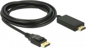 DeLOCK - Videokabel - DisplayPort / HDMI - DisplayPort (M) bis HDMI (M) - 3