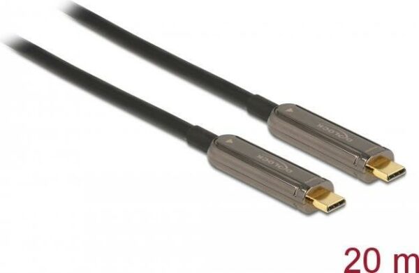 Delock - USB-Kabel - USB-C (M) zu USB-C (M) - USB 3.2 Gen 1 / DisplayPort 1.2 - 20 m - Active Optical Cable (AOC)