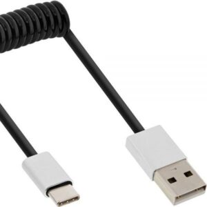 INLINE - USB-Kabel - USB (M) zu USB-C (M) - USB 2.0 - 2 m - Schwarz