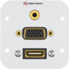 Kindermann 7441000586. Buchsen-Typ: HDMI + VGA + 3.5mm