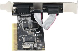 StarTech.com 2 Port PCI RS232 Serial Adapter Card - Serielle Schnittstellenkarte - PCI zu Dual DB9 Controller Card - Standard- und Low-Profile Slotblech - Windows/Linux (PCI2S5502)