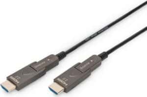 DIGITUS - Premium Highspeed - HDMI-Kabel mit Ethernet - HDMI männlich abnehmbar zu HDMI männlich abnehmbar - 20