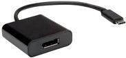 VALUE - Externer Videoadapter - USB-C 3.1 - DisplayPort - Schwarz