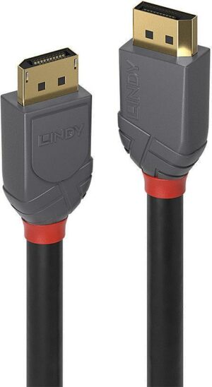 Lindy Anthra Line - DisplayPort-Kabel - DisplayPort (M) bis DisplayPort (M) - DisplayPort 1.2 - 10 m - rund