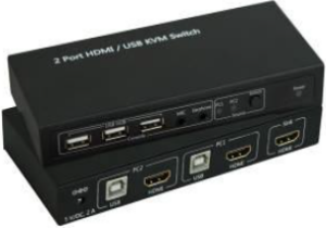 Microconnect MC-HDMI-USBKVM Tastatur/Video/Maus (KVM)-Switch Schwarz (MC-HDMI-USBKVM)