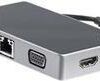 StarTech.com USB-C Multiport Adapter mit HDMI und VGA - 95W USB PD - Mac / Windows / Chrome - 4K - 1xA - GbE - Mobiler USB-C Adapter - Docking Station - USB-C - VGA