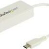StarTech.com USB 3.1 USB-C Ethernet Adapter with Extra USB Port - White - Netzwerkadapter - USB-C - Gigabit Ethernet + USB 3.1 Gen 2 - weiß