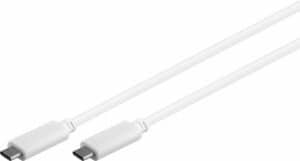 MicroConnect - USB-Kabel - USB-C (M) zu USB-C (M) - USB 3.1 - 1 m - weiß