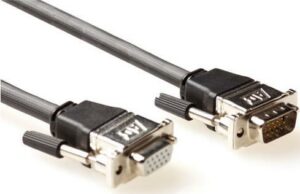 ACT 15 metre High Performance VGA extension cable male-female with metal hoods. Length: 15 m Vga metal hood hd15m/f 15.00m (AK9031)