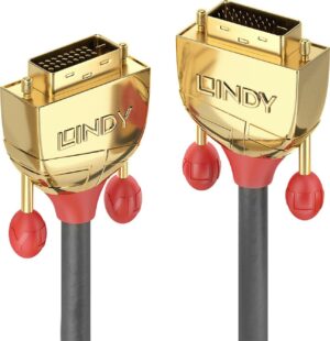 Lindy Gold - DVI-Kabel - Dual Link - DVI-D (M) bis DVI-D (M) - 1