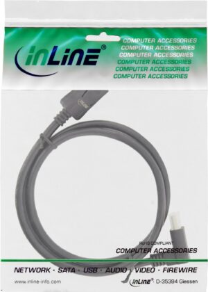 InLine - DisplayPort-Kabel - DisplayPort (M) zu DisplayPort (M) nach oben gewinkelt - DisplayPort 1