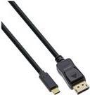 InLine - Adapterkabel - USB-C (M) zu DisplayPort (M) eingerastet - USB 3