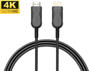 MicroConnect Premium - HDMI-Kabel mit Ethernet - HDMI männlich zu HDMI männlich - 25 m - Hybrid Kupfer/Kohlefaser - Schwarz - HAOC-Kabel (Hybrid Active Optical Cable)