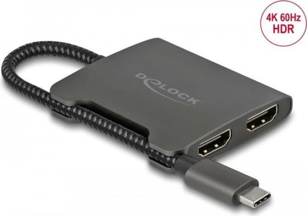 Delock - Video-/Audio-Splitter - 2 x HDMI - Desktop (87778)